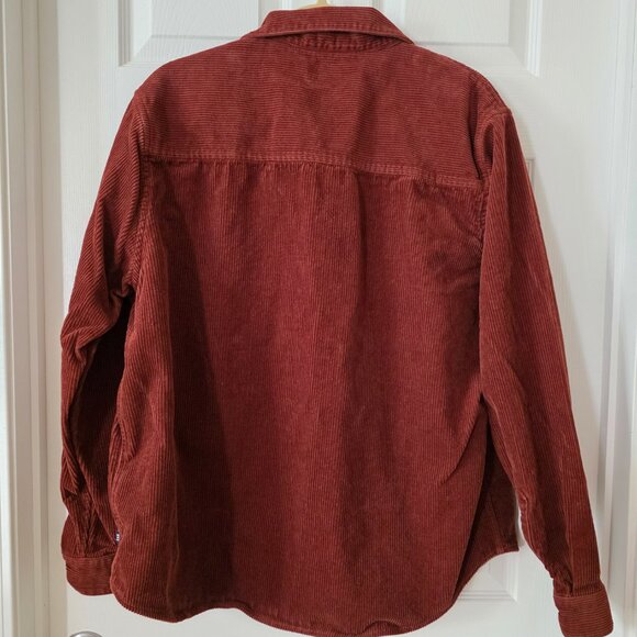 Gap Corduroy Button Up Rust Long Sleeved Shirt Top Men's size Large - Picture 2 of 6